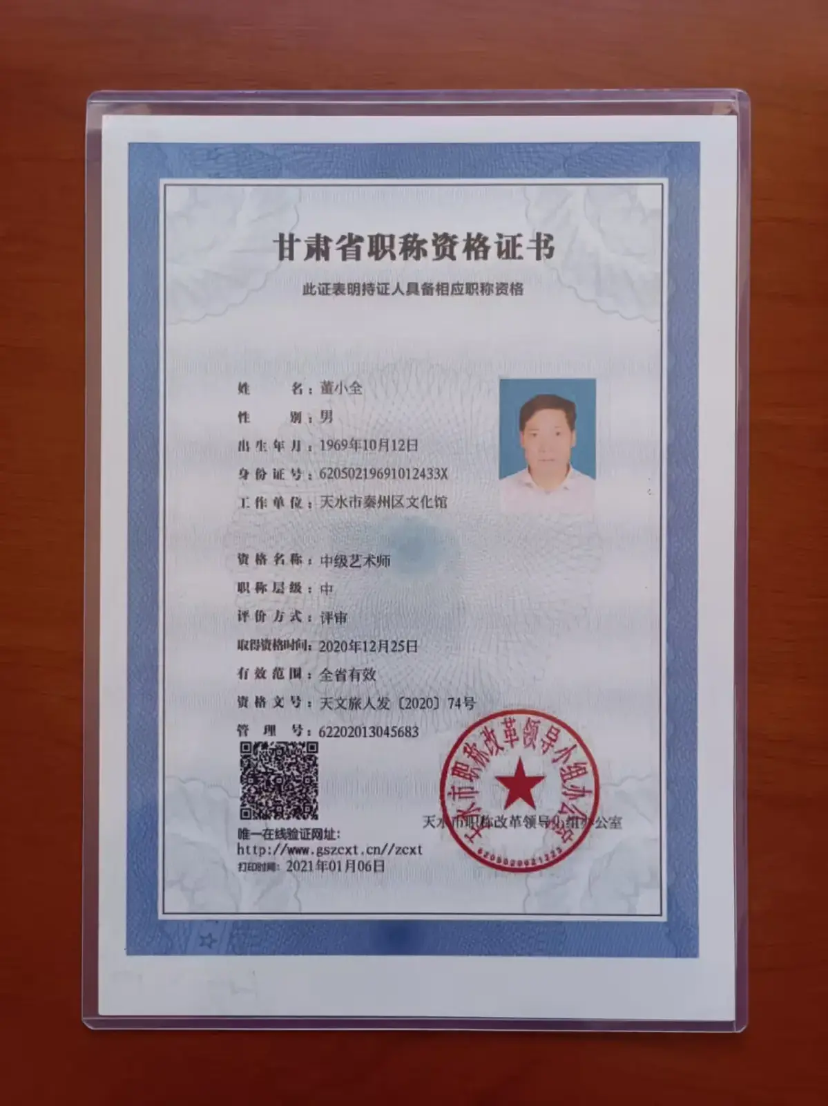 Intermediate Artist Professional Title